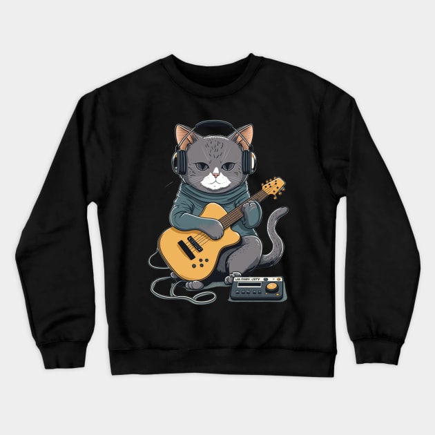 Hip hop cat Crewneck Sweatshirt by Mysooni